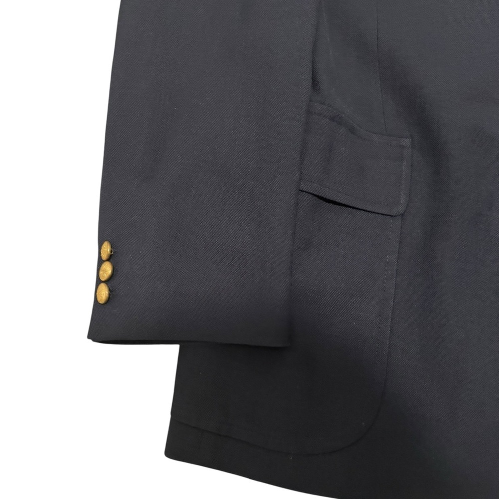 John Weitz Signature Collection Navy Blazer w/ Gold Buttons-size 44R - Picture 4 of 10